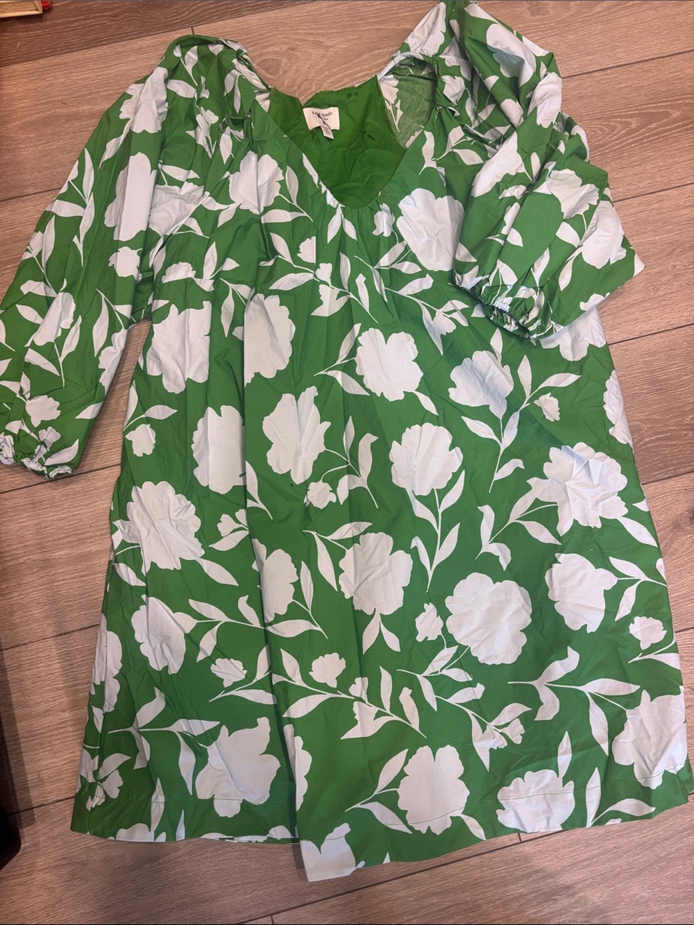 NWOT Kate spade x Target Green and White Floral Empire Dress XXL